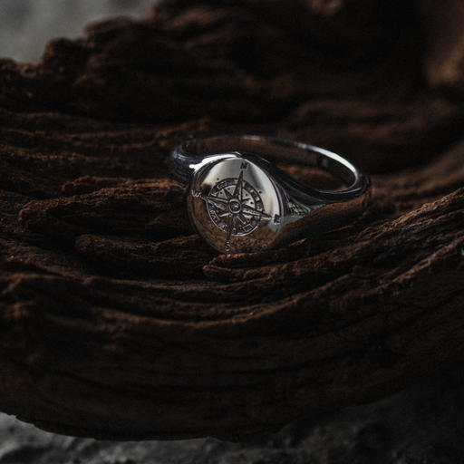 Paul Hewitt Men's Signet Ring Windrose Silber Bis zu 60% Rabatt