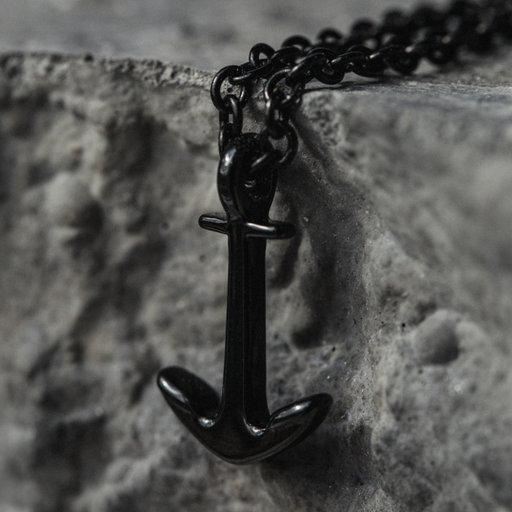 Paul Hewitt Men's Anchor Halskette Schwarz Sonderangebot der Fabrik