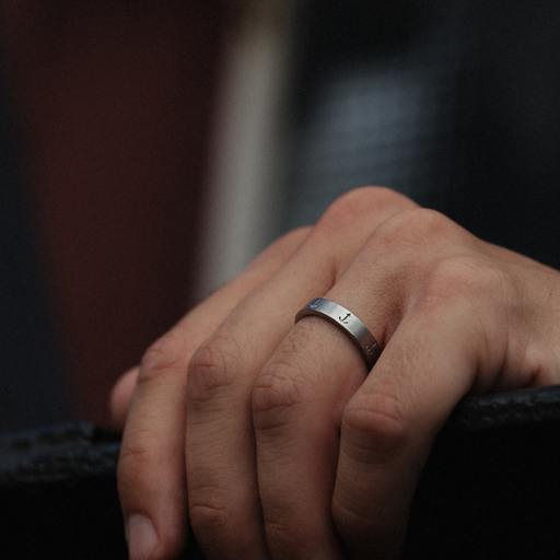 Paul Hewitt Men's Anchor Ring Silber Vierteljährliche Förderung