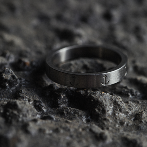 Paul Hewitt Men's Anchor Ring Silber Vierteljährliche Förderung