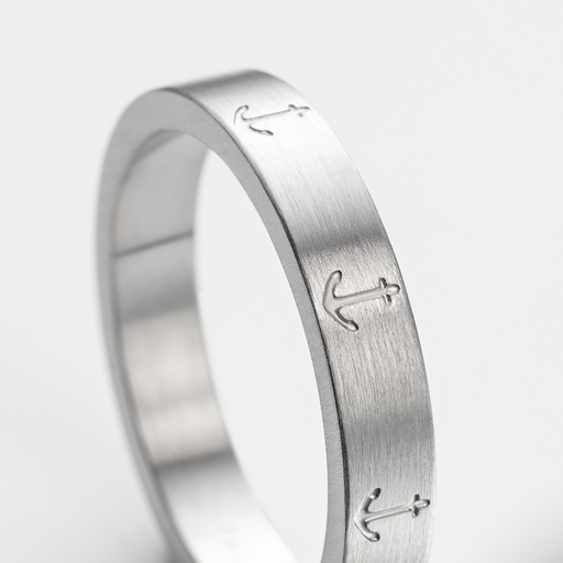 Paul Hewitt Men's Anchor Ring Silber Vierteljährliche Förderung
