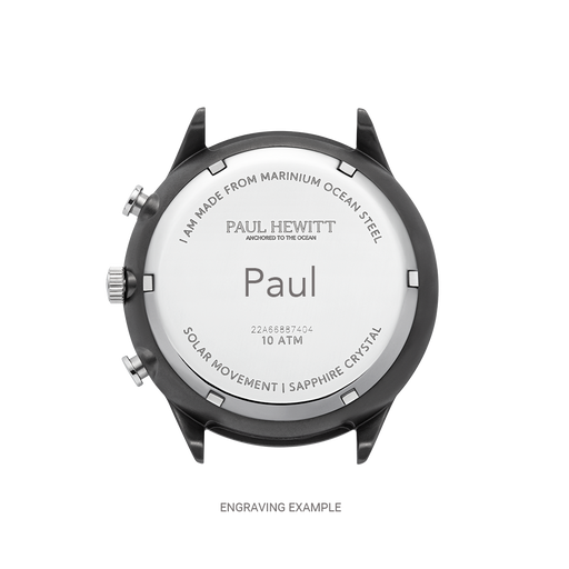 Paul Hewitt Chrono Uhr Gun Metal Weiß Fabrikladen