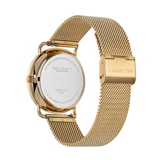 Paul Hewitt Sailor 39 mm Uhr Gold Blau Im Verkauf