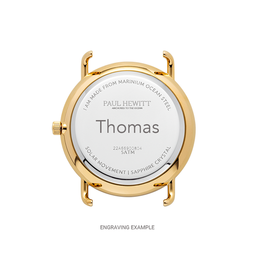 Paul Hewitt Sailor 39 mm Uhr Gold Blau Im Verkauf