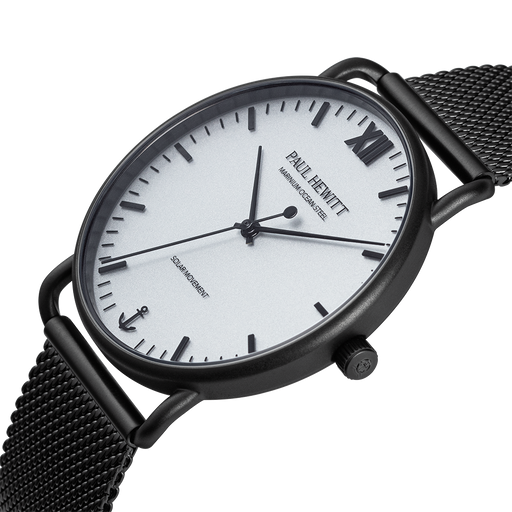 Paul Hewitt Sailor 39 mm Uhr Schwarz Weiß 50% Rabatt für begrenzte Zeit