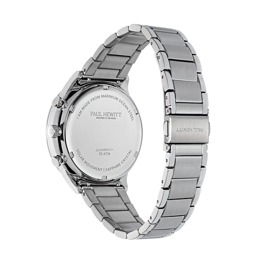 Paul Hewitt Chrono Uhr Silber Weiß Outlet