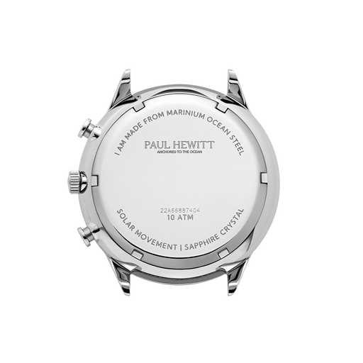 Paul Hewitt Chrono Uhr Silber Weiß Outlet