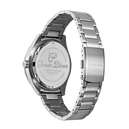 Paul Hewitt Ocean Diver Uhr Silber Blau im Angebot