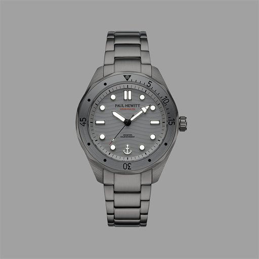 Paul Hewitt Ocean Diver Uhr Silber Weiß Limitierter Zeitrabatt