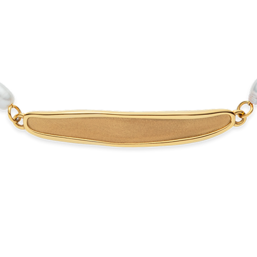 Paul Hewitt Engravable Plate Pearl Armkette Gold Günstig kaufen