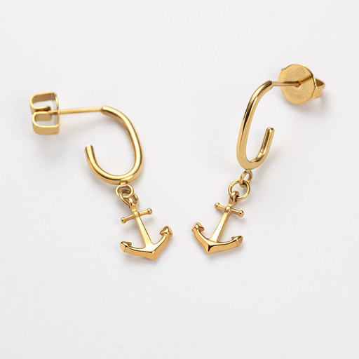Paul Hewitt The Anchor II Hoops Ohrring Gold Exklusive Angebote