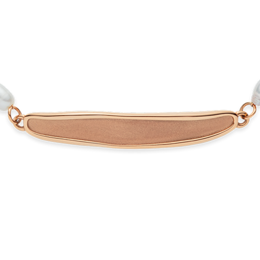 Paul Hewitt Engravable Plate Pearl Armkette Roségold Wochenangebot