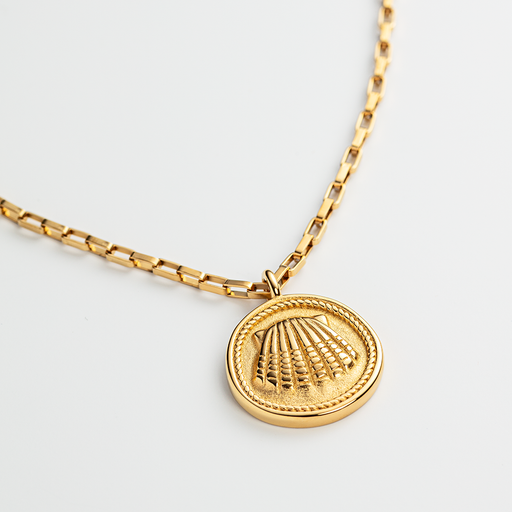 Paul Hewitt Scallop Halskette Gold Bis zu 60% Rabatt