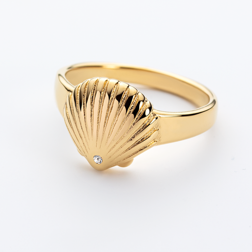 Paul Hewitt Scallop Ring Gold Vierteljährliche Förderung