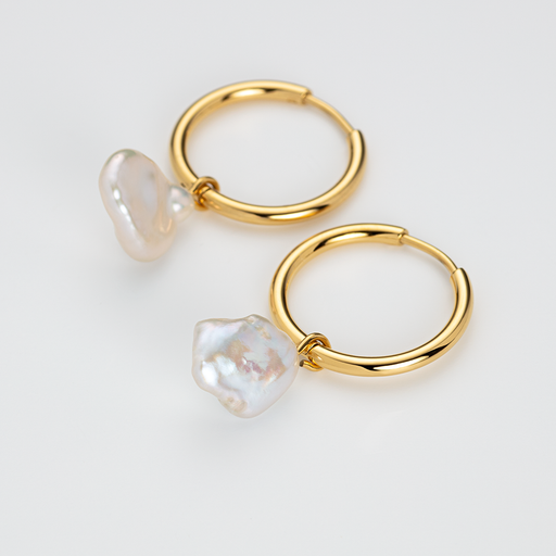 Paul Hewitt Treasures of the Sea Pearl Ohrring Gold Kostenloser Versand international