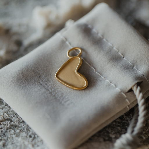 Paul Hewitt Engravable Heart Charm Gold Outlet