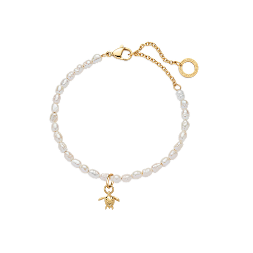 Paul Hewitt Set Turtle Charm und Pearl Armkette Gold Auslauf