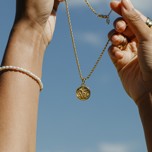 Paul Hewitt Rope Chain Halskette und Zodiac Charms Gold Hotsell