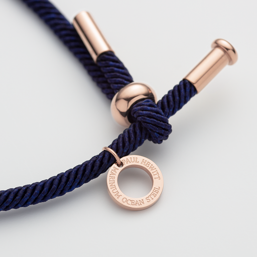 Paul Hewitt Vitamin Sea Armband Roségold Marinebelau Kostenloser Versand