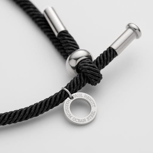 Paul Hewitt Vitamin Sea Armband Silber Schwarz Weihnachtsangebot