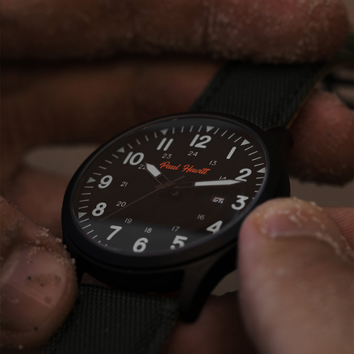 Paul Hewitt Captain's Field Watch Midnight black Im Verkauf