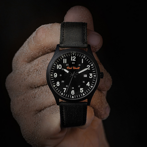 Paul Hewitt Captain's Field Watch Midnight black Im Verkauf
