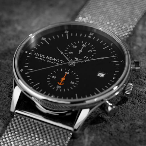 Paul Hewitt Chrono Quartz Mesh silver Outlet