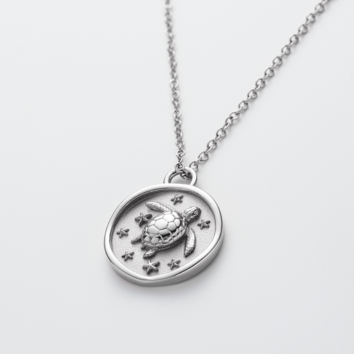 Paul Hewitt Turtle Coin Halskette Silber Neuheiten