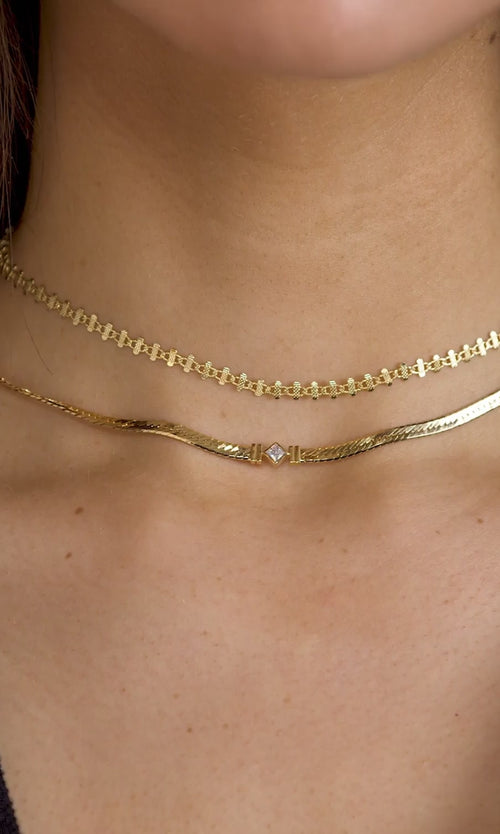 Paul Valentine Retro Sparkling Necklace Nur noch ein Tag übrig