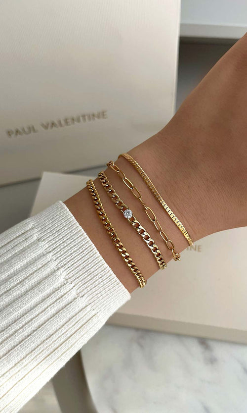 Paul Valentine Brilliant Curb Bracelet Riesige Rabatte
