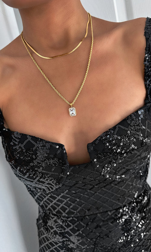 Paul Valentine Brilliant Sleek Necklace Kostenloser Versand international