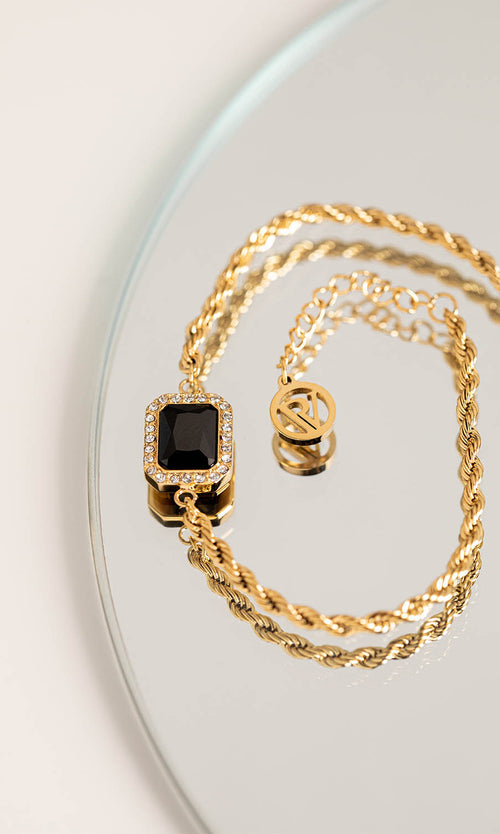 Paul Valentine Pavé Emerald Black Bracelet Auslauf