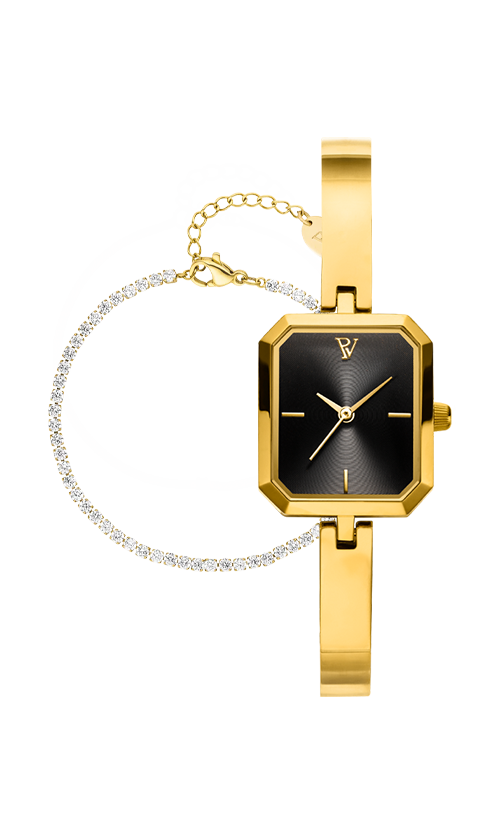 Paul Valentine Ethereal Watch & Sparkling Bracelet Set Bis zu 60% Rabatt
