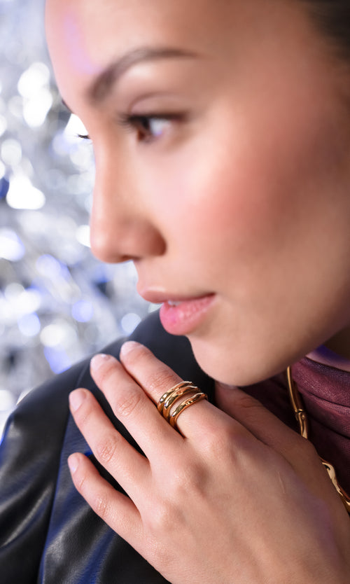Paul Valentine Molten Triple Ring zollfrei