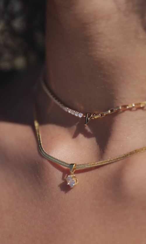 Paul Valentine PV Tennis & Chain Necklace Wochenangebot