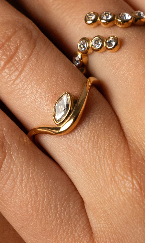 Paul Valentine Adorn Ring Marquise Sonderangebot der Fabrik