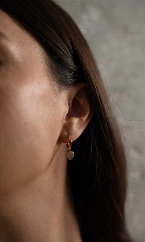 Paul Valentine Pure Heart Charm Hoops zollfrei