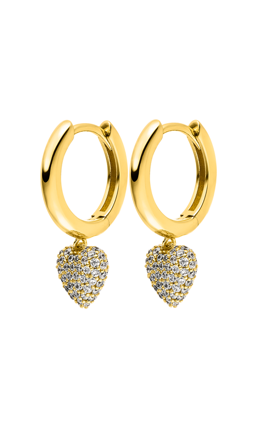 Paul Valentine Pure Heart Charm Hoops zollfrei
