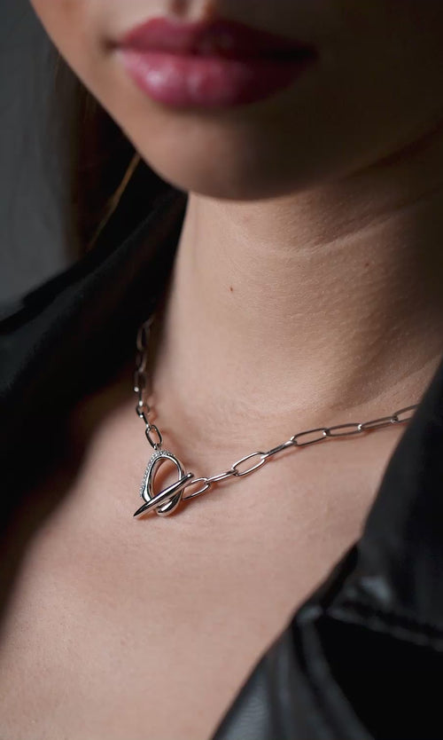 Paul Valentine Crystal Galaxy Necklace Verkauf