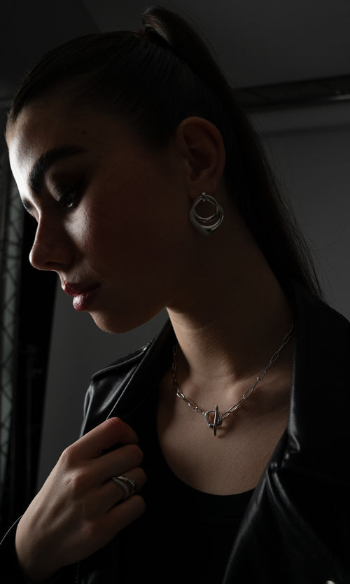 Paul Valentine Crystal Galaxy Necklace Verkauf