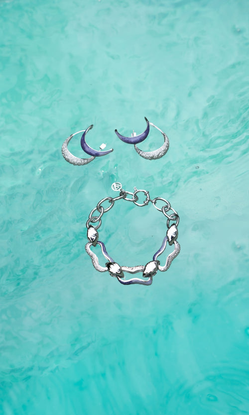 Paul Valentine Underwater Necklace & Hoops Set Blitzverkäufe