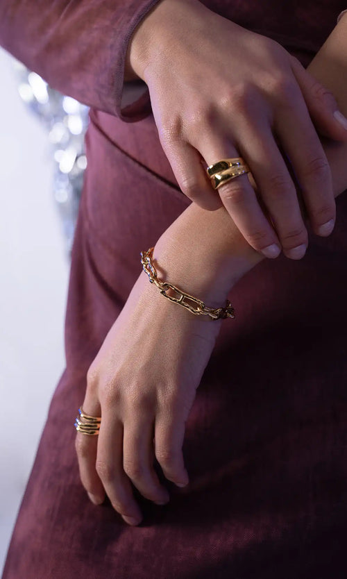 Paul Valentine Molten Chunky Bracelet Limitierter Zeitrabatt