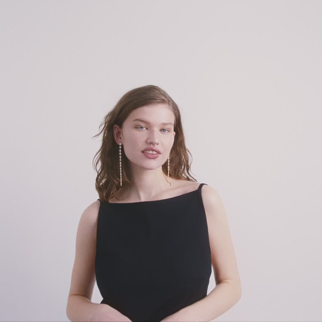 Pilgrim REAGAN recycelte Kristallohrringe vergoldet Outlet