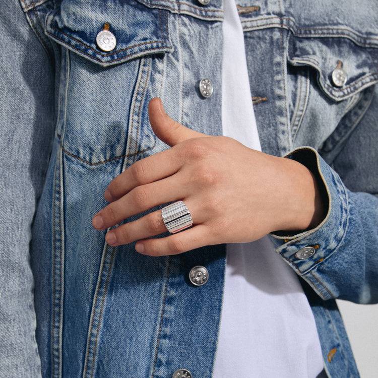 Pilgrim LAUREL recycelter Ring versilbert Angebote