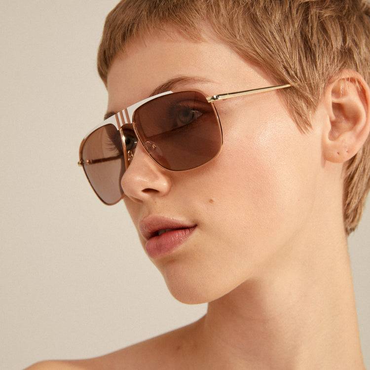 Pilgrim YANARA Sonnenbrille Braun/Gold Rabatt