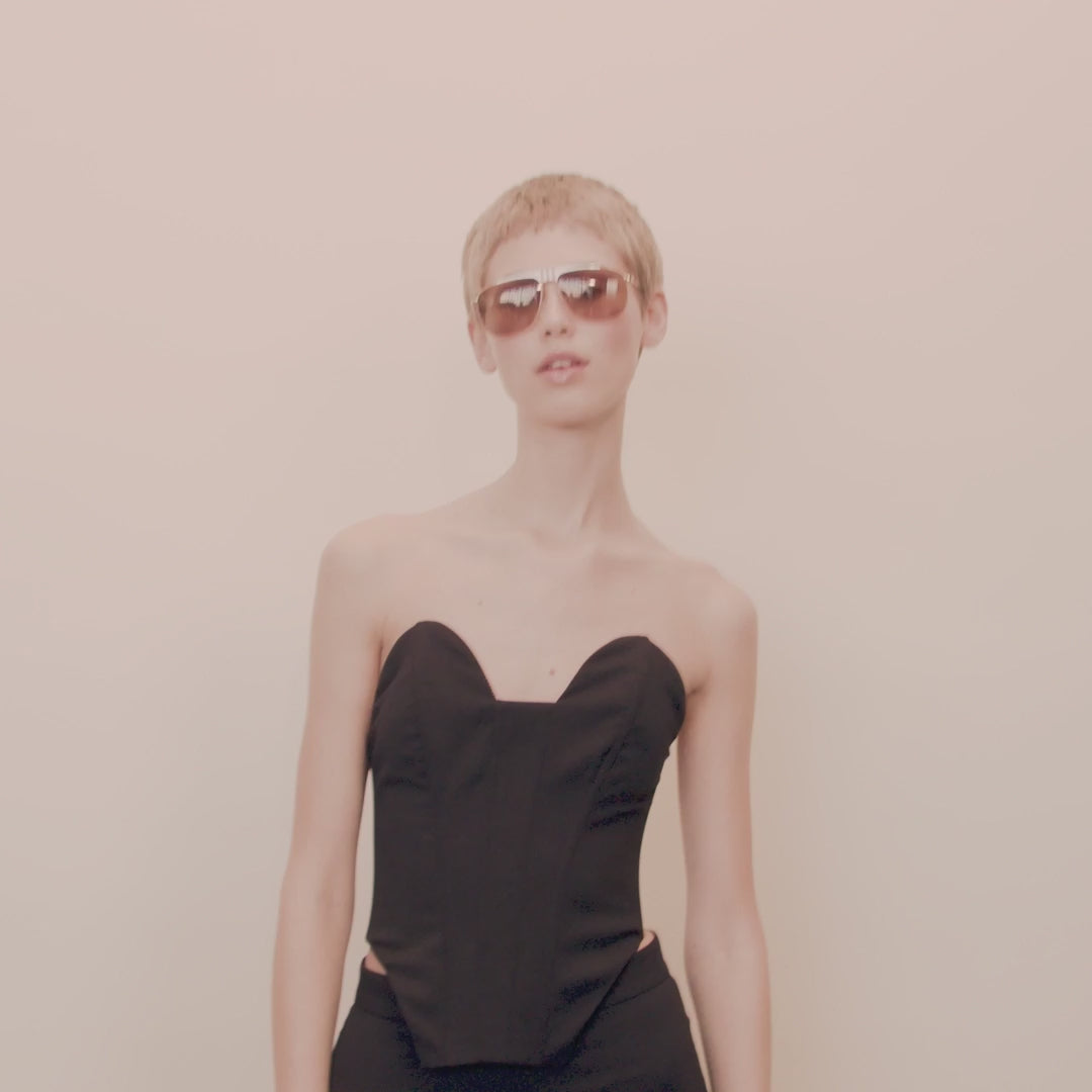 Pilgrim YANARA Sonnenbrille Braun/Gold Rabatt