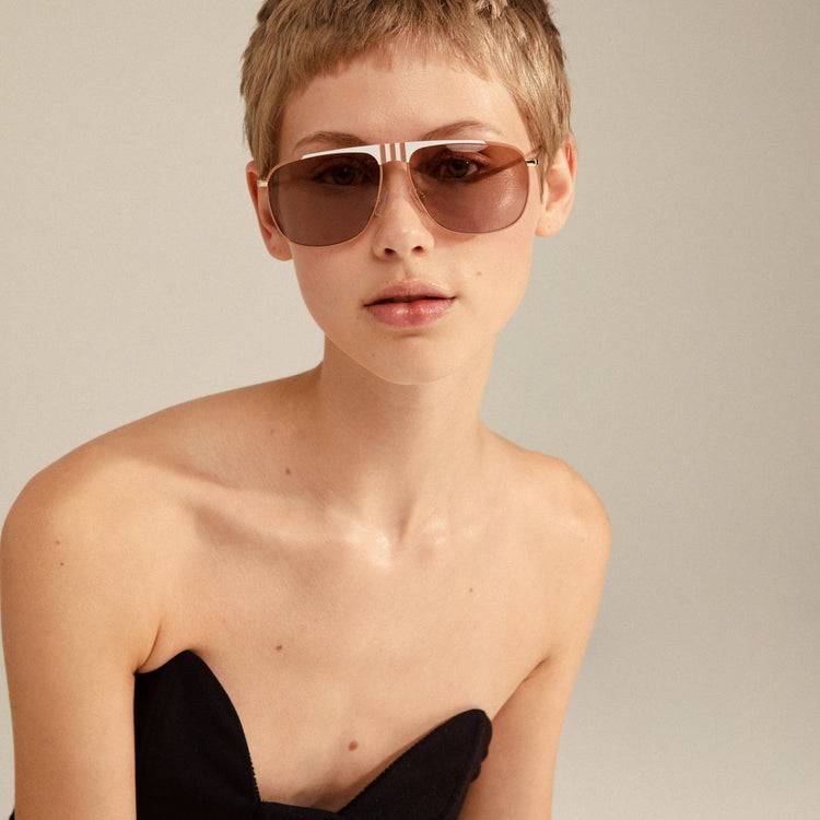 Pilgrim YANARA Sonnenbrille Braun/Gold Rabatt