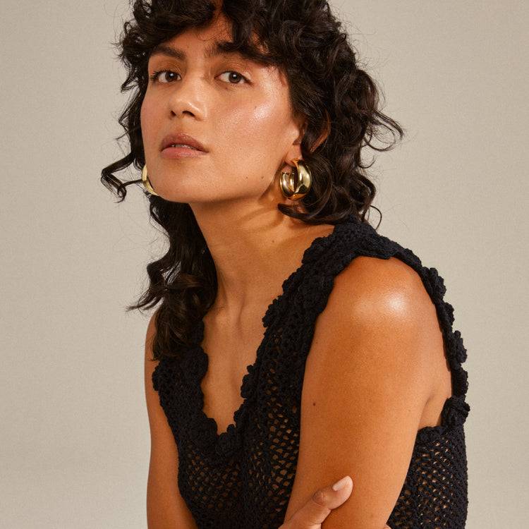 Pilgrim NAIA recycelte mega-chunky Hoops vergoldet Begrenztes Angebot