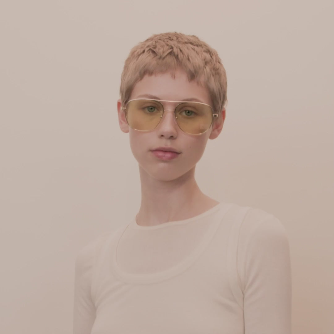 Pilgrim DALLAS Sonnenbrille Gelb/Gold Tiefpreis