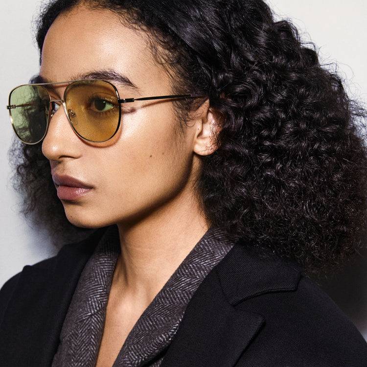 Pilgrim DALLAS Sonnenbrille Gelb/Gold Tiefpreis